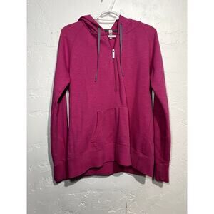 Under‎ armour pink quarter zip hoodie sweatshirt womens large normcore comfort